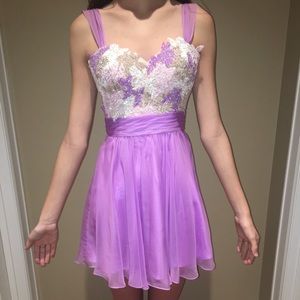 Flowy Prom or Homecoming or Formal Purple Dress